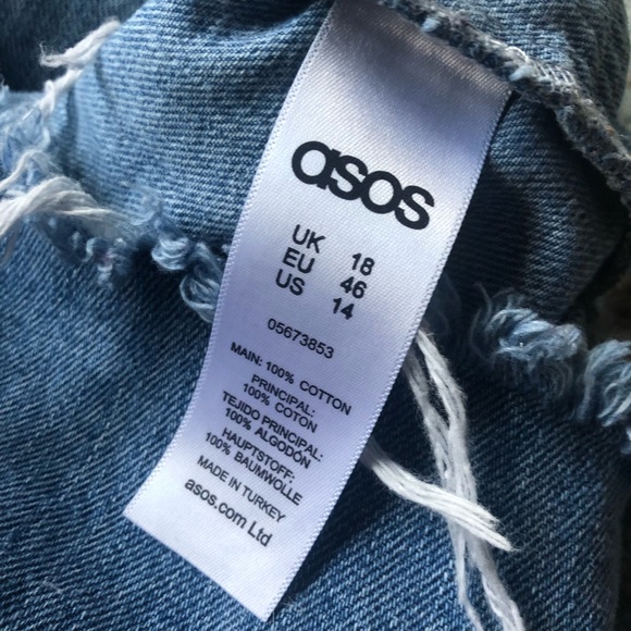 🛑SOLD ASOS Denim Button Up Overall Dress - Picture 7 of 8